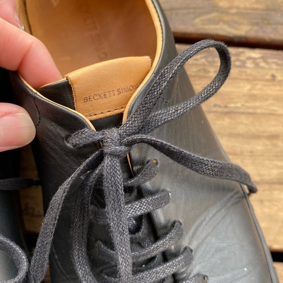 Beckett simonon black leather Reid slip on loafers. - Picture 7 of 8